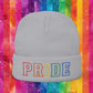 Rainbow LGBTQ+ Pride Embroidered Knit Beanie