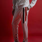 Blank State Men's Snap Track Pants in White