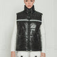 Men's Zip-Up Puffer Vest In Black