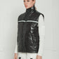 Men's Zip-Up Puffer Vest In Black