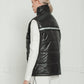 Men's Zip-Up Puffer Vest In Black