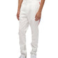Konus Men's Track Pants With Knit Tape detail in White