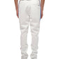 Konus Men's Track Pants With Knit Tape detail in White