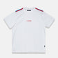 Shoulder Tape Nightcall Tee in White