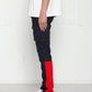 Blank State Men's Cargo Denim in Black/Red