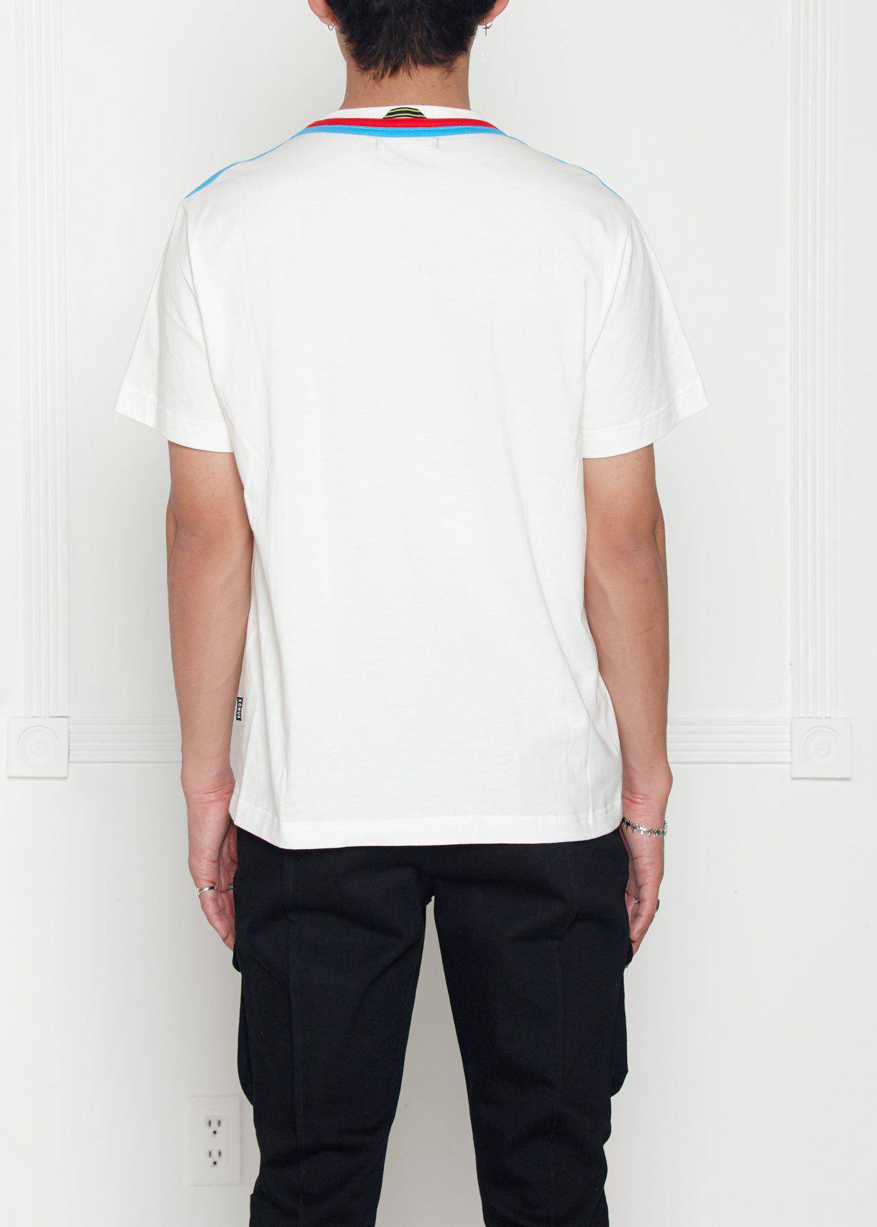 Shoulder Tape Nightcall Tee in White