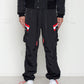 Konus Men's Reflective Tape Utility Cargo Pants in Black