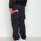 Konus Men's Reflective Tape Utility Cargo Pants in Black