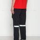 Konus Men's Reflective Wind Cargo Pants in Black