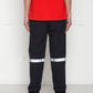 Konus Men's Reflective Wind Cargo Pants in Black