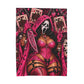 Pink Horror Scream Queen Playing Cards Velveteen Plush Blanket