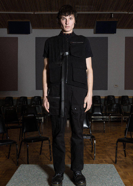 “Dark Side” Sweater Utility Vest