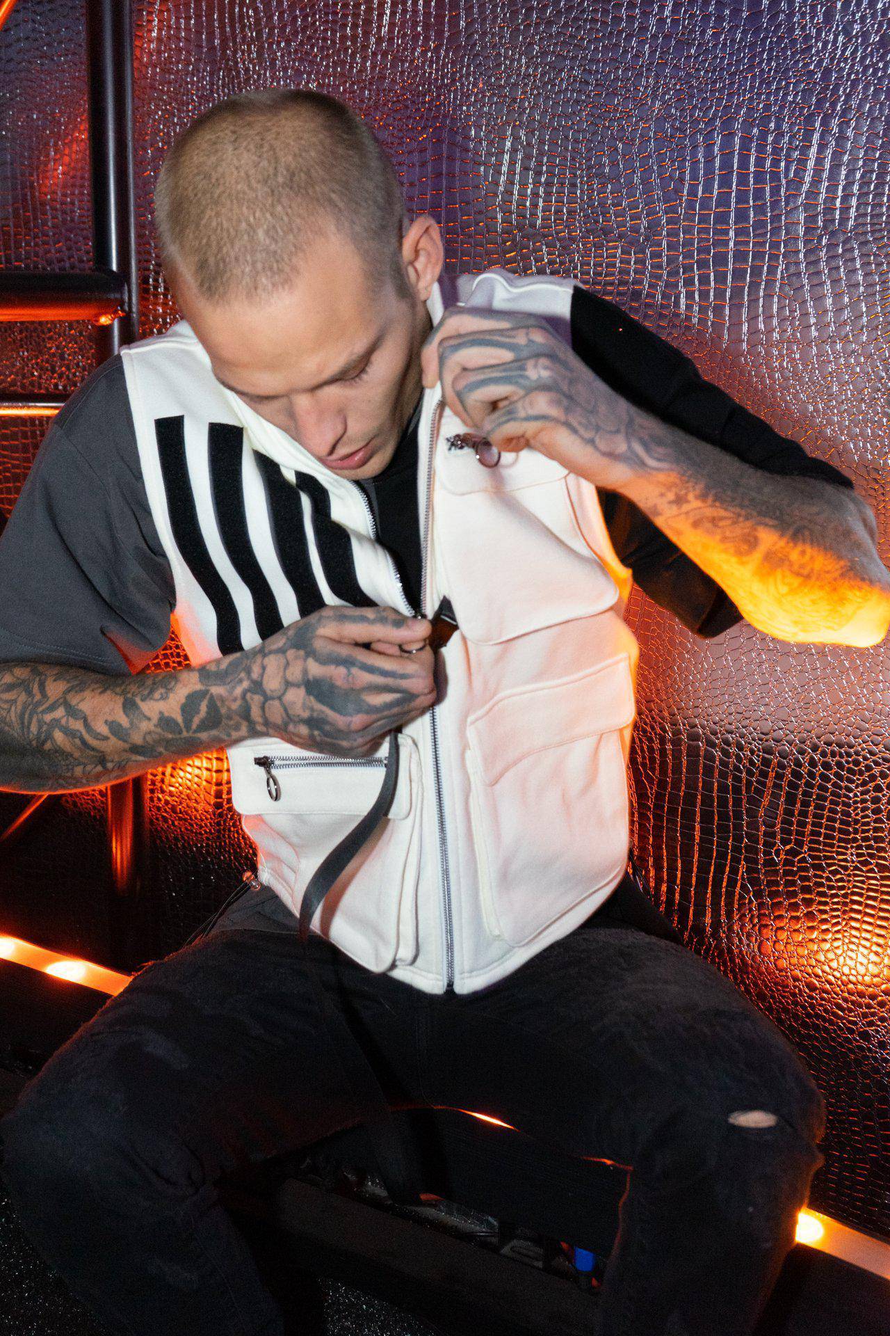 “A Saint” Sweater Utility Vest