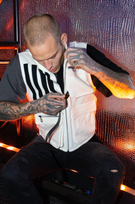 “A Saint” Sweater Utility Vest