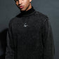 Men's Scorpion Turtle Neck Sweater in Black