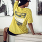 Konus Men's Graphic Tee in Yellow