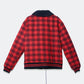 Konus Men's Sherpa Collar MA2 Jacket in Red