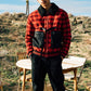 Konus Men's Sherpa Collar MA2 Jacket in Red