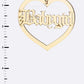 “Baby Girl” Acrylic Heart Earrings