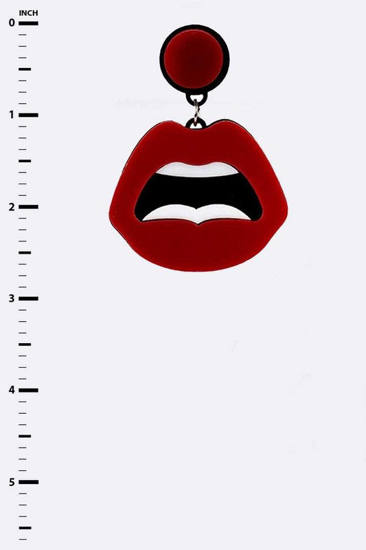 “Say Ahh” Acrylic Earrings
