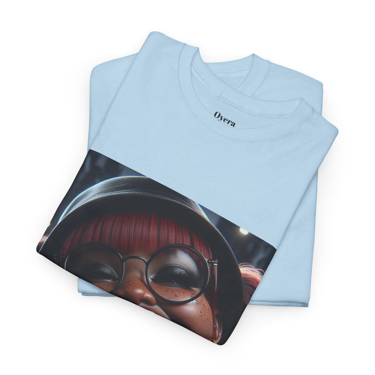 Graphic Tee — Smiling Afro Girl Portrait Shirt