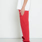 Konus Men's Baggy Chino Pants in Red