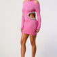 Chic Cutout Knit Mini Dress