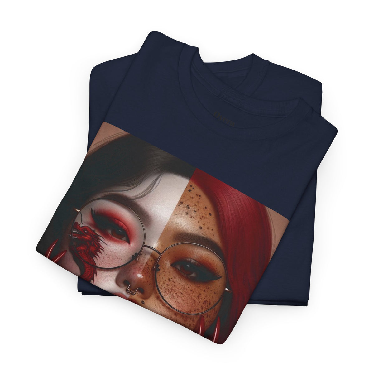 Surreal Split Face Art T-Shirt