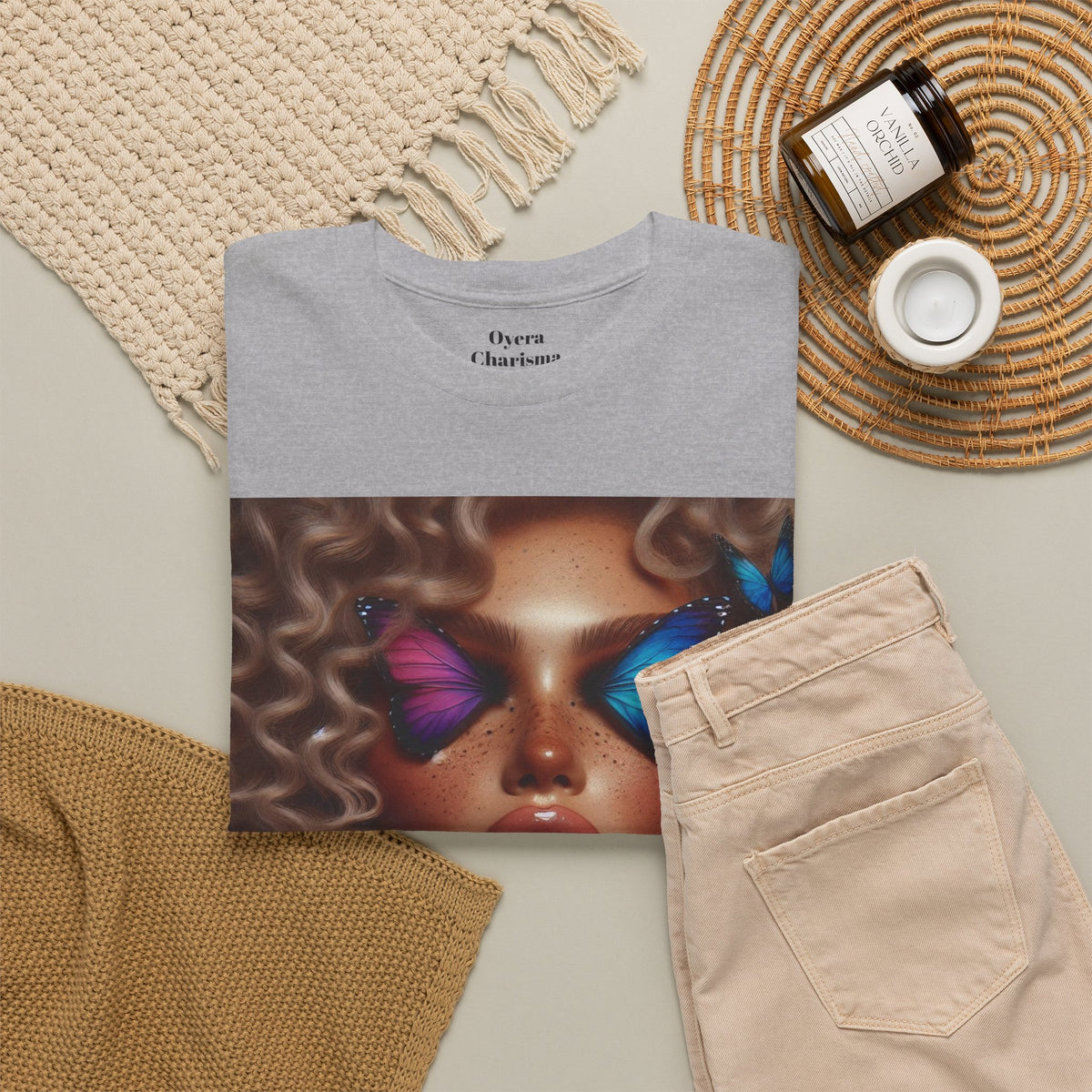 Butterfly Glam Portrait T-Shirt