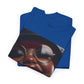 Smiling Afro Woman Graphic Tee — Bold Urban Portrait T-Shirt