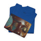 Butterfly Sunface T‑Shirt — Surreal Portrait Art Tee