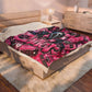 Galler Pink Horror Movie Velveteen Plush Blanket