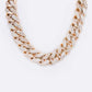 Crystal Pave Chunky Chain Necklace