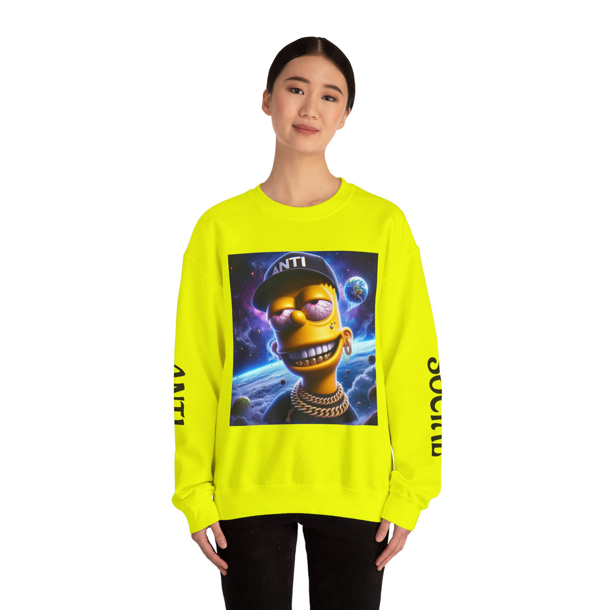 “Anti Social” Heavy Blend™ Crewneck Sweatshirt