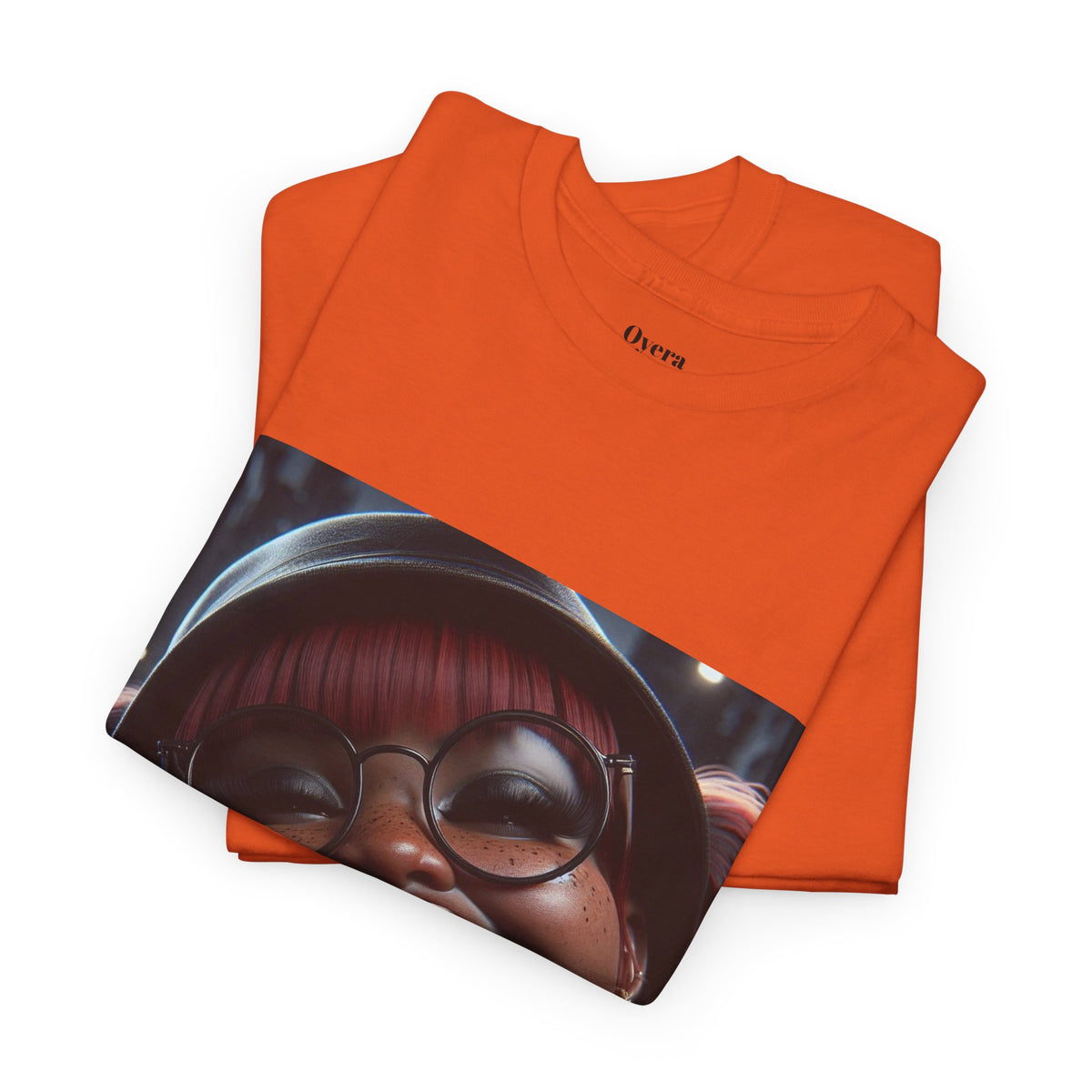 Graphic Tee — Smiling Afro Girl Portrait Shirt