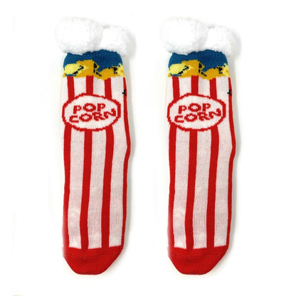 Slipper Socks - Box o' Popcorn