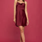 “Silky Smooth” Burgundy Slip Dress
