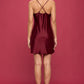 “Silky Smooth” Burgundy Slip Dress