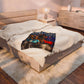 “Rod Wave” Blue Velveteen Plush Blanket