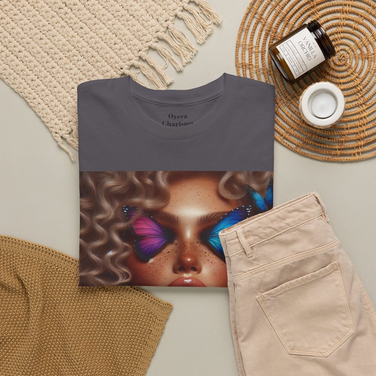 Butterfly Glam Portrait T-Shirt