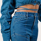 Ruched Sleeve Cropped Denim Jacket