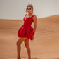 Red in the Desert Dress