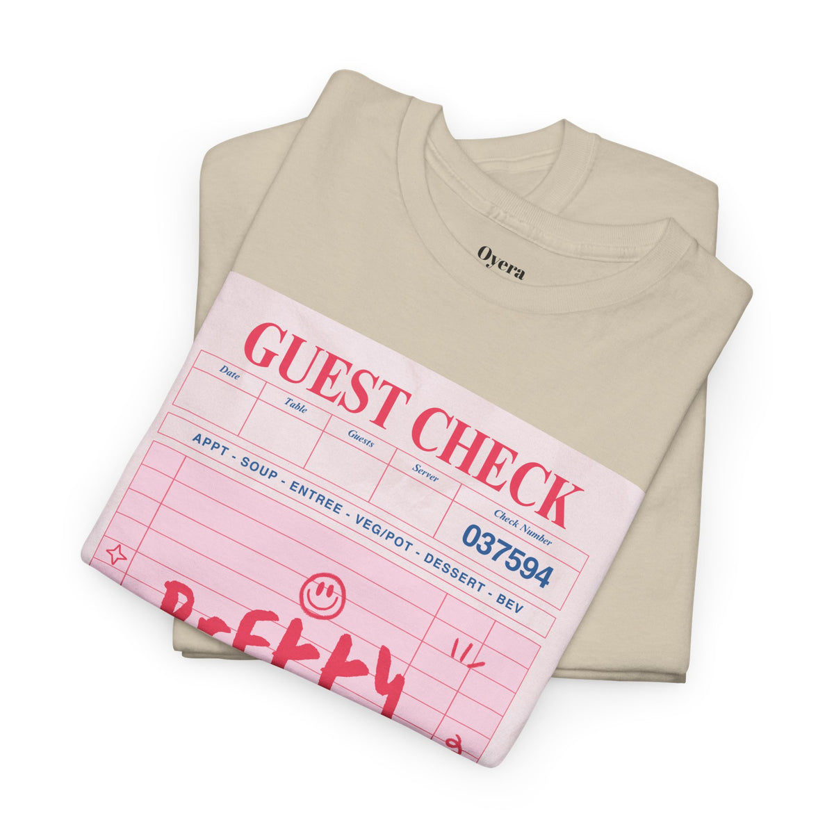 Pretty Curvy Girl Tee — Pink Guest Check Graphic Shirt