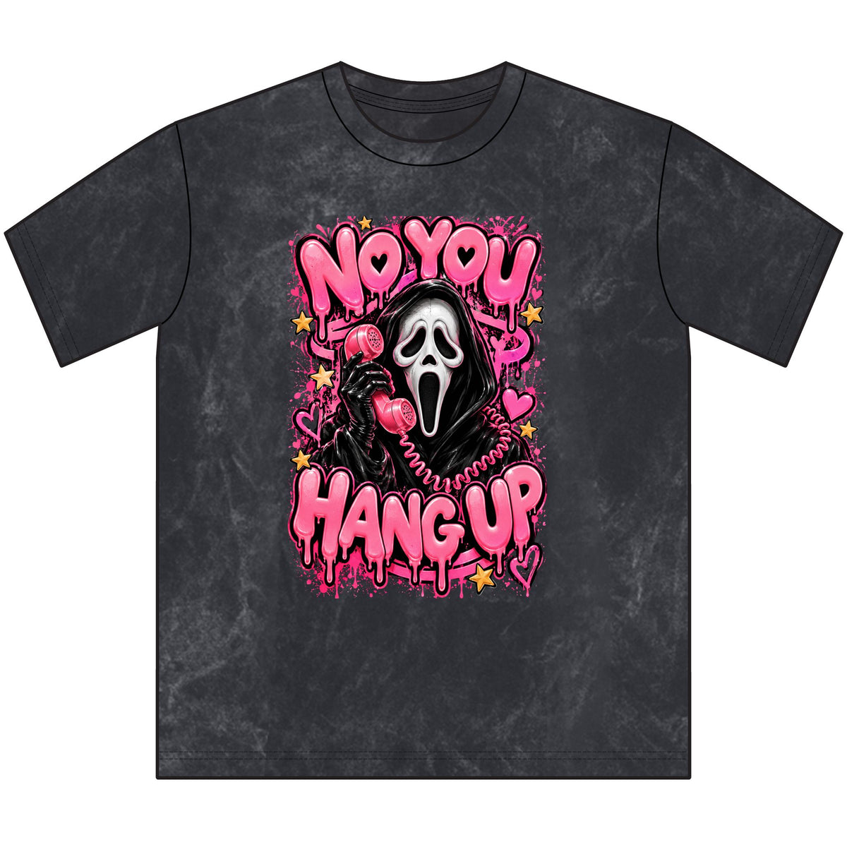 “No You Hang Up” Ghost Face Vintage Crewneck Tee