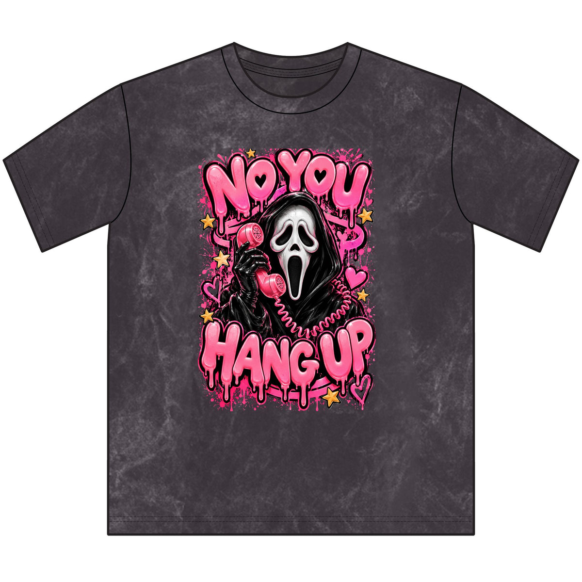 “No You Hang Up” Ghost Face Vintage Crewneck Tee