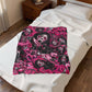 Scream Queen Pink Horror Velveteen Plush Blanket