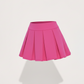 Pleated Mini Skirt, Pink