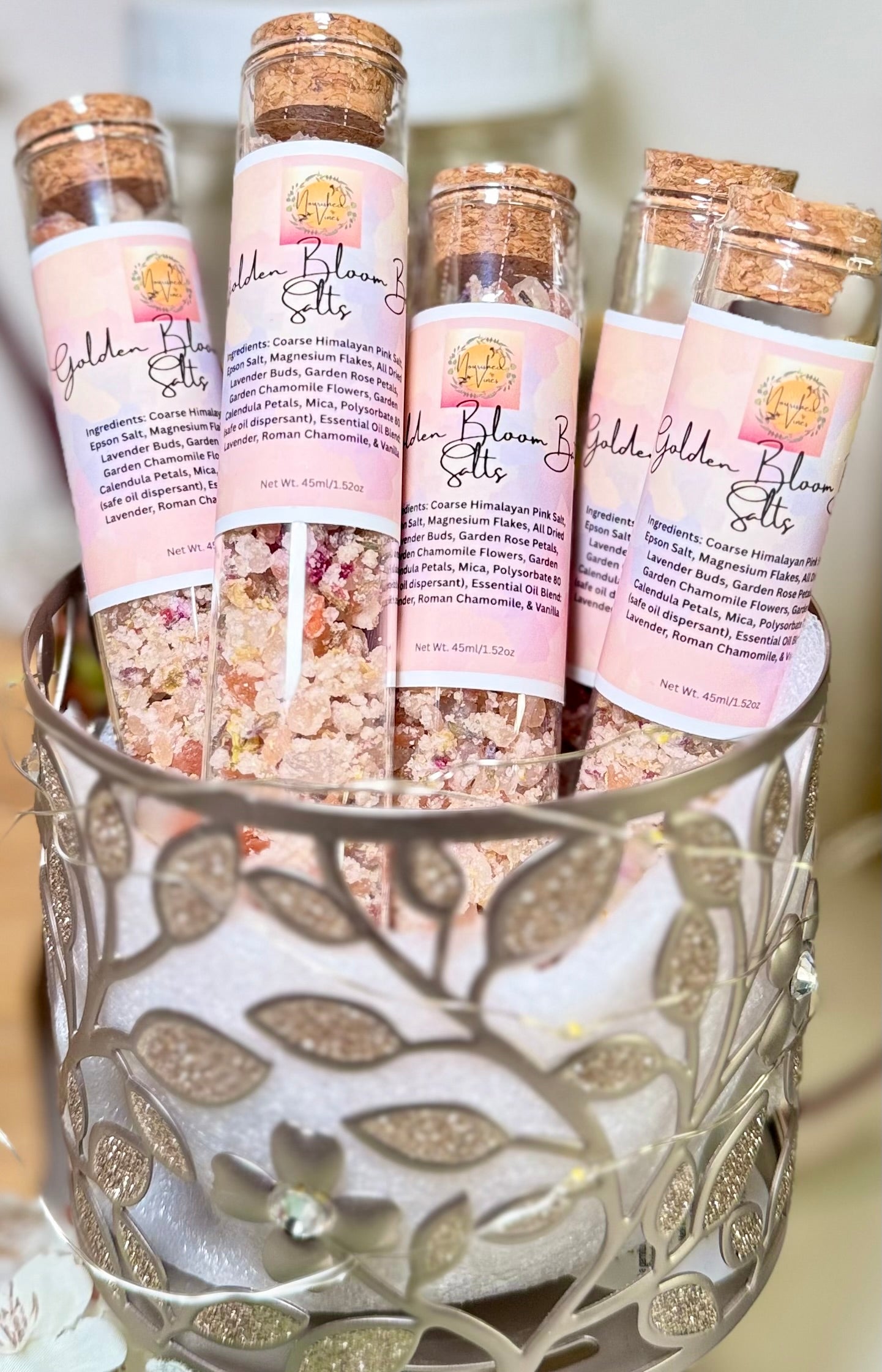 🌼 Golden Bloom Bath Salts | Nourished Vines