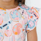 Class Act Flutter Sleeve Twirl Dress