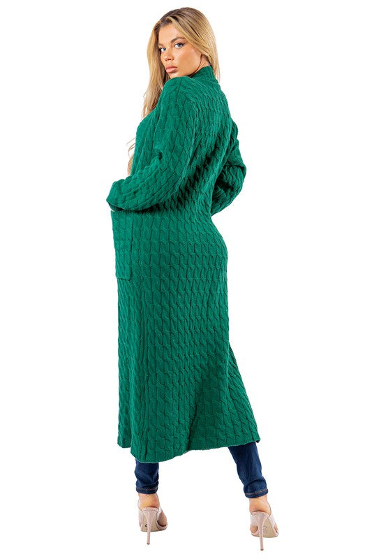 WOMEN FASHION LONG MAXI SWEATER CARDIGAN